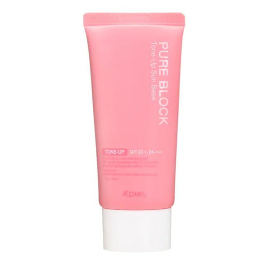 A'PIEU Pure Block Tone - Up Sunscreen SPF50+ PA+++ | Daily Sun Protection with a Brightening Finish - T.E.R
