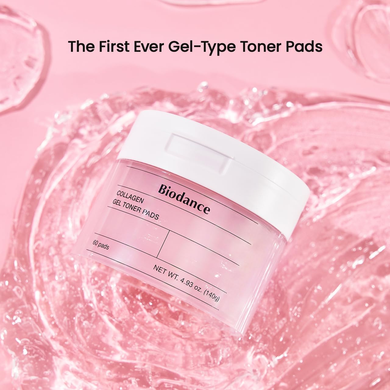 Biodance Bio Collagen Gel Pads 60pcs (140g) | Hydrating Toner Pads for Firm, Plump & Glowing Skin - T.E.R