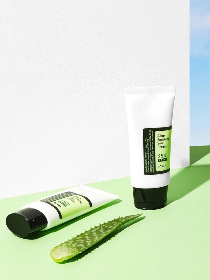 COSRX Aloe Soothing Sun Cream SPF 50+ PA+++ | Lightweight Daily Korean Sunscreen with Aloe Vera for Hydration & UV Protection - T.E.R