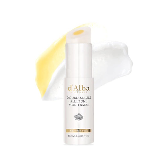 d'Alba Double Serum All In One Multi Balm 10g | Anti - Aging, Brightening & Moisturizing Stick for Eyes, Lips & Face | K - Beauty On - the - Go - T.E.R