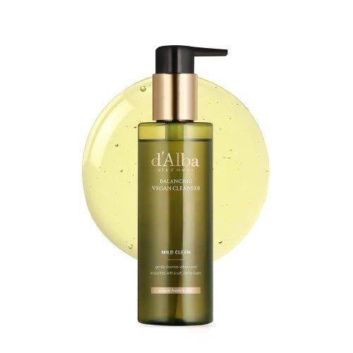 d'Alba Mild Skin Balancing Vegan Cleanser 200ml | Gentle Foaming Face Wash for Sensitive Skin | Hydrating & pH - Balanced K - Beauty - T.E.R