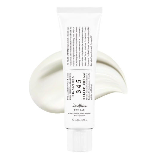 Dr. Althea 345 Relief Cream | Lightweight Daily Moisturizer for Soothing, Hydrating & Repairing Glass Skin Glow - T.E.R