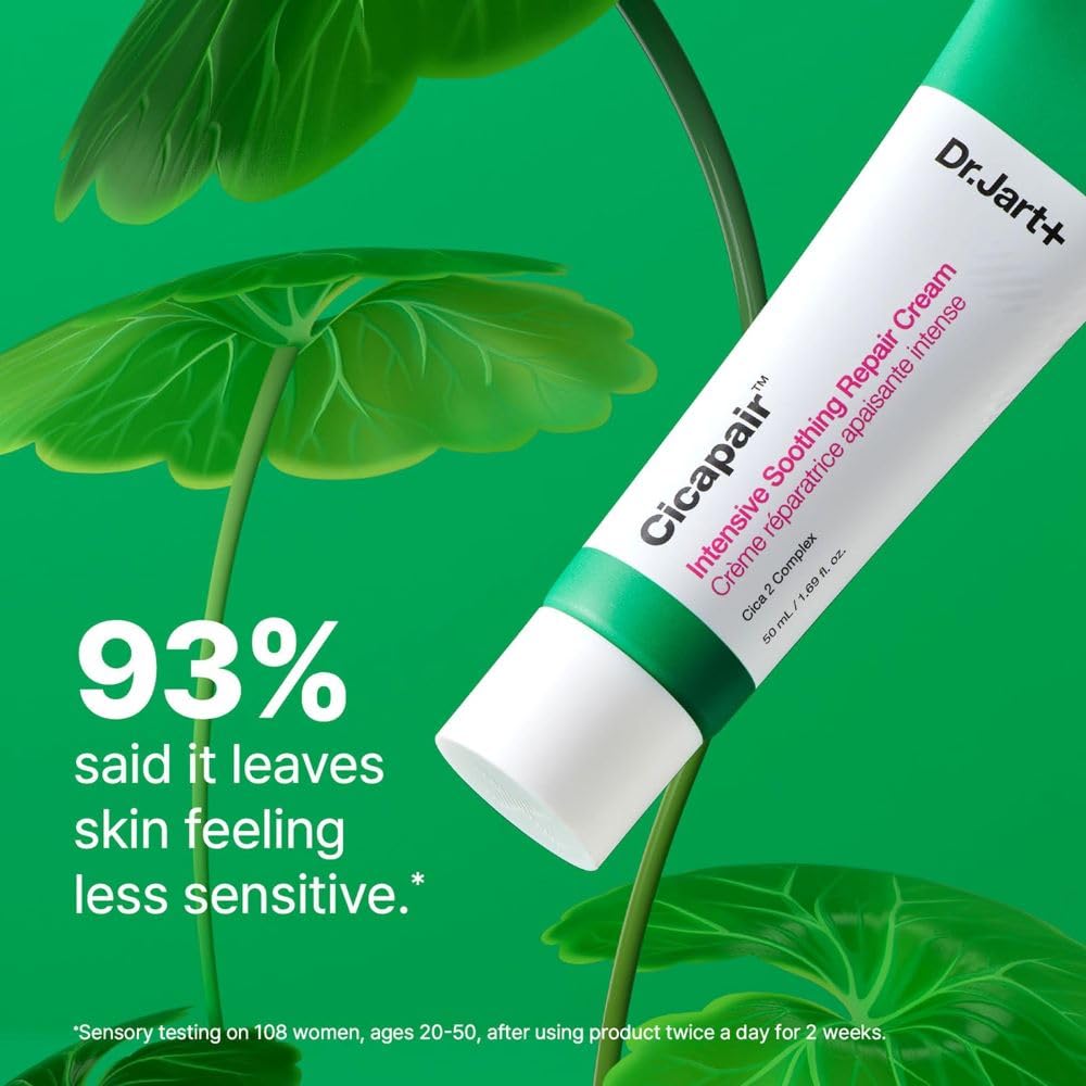 Dr.Jart+ Cicapair™ Sensitive Skin Face Moisturizer | Redness Relief & Barrier Repair Cream with Centella Asiatica – 50ml / 1.69 oz - T.E.R