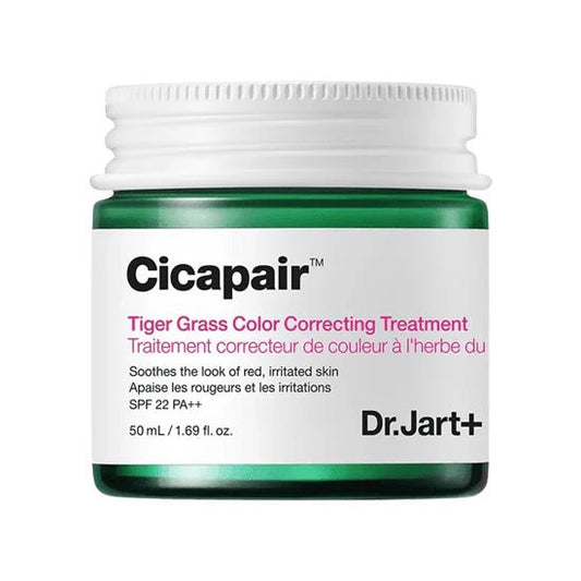 Dr.Jart+ Cicapair Tiger Grass Color Correcting Treatment SPF 22 | Redness - Neutralizing Green - to - Beige CC Cream with Centella Asiatica | Korean Skincare (1.69 oz) - T.E.R
