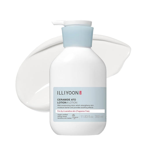 ILLIYOON Ceramide Ato Lotion 350ml | Barrier - Repair Moisturizer for Dry & Sensitive Skin - T.E.R