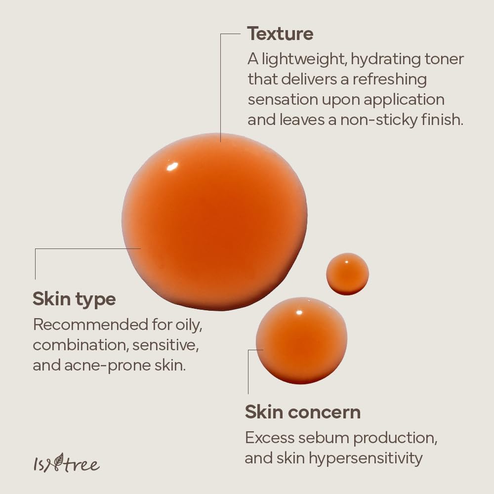 ISNTREE Green Tea Fresh Toner | Korean Sebum Control Toner for Oily & Sensitive Skin (200ml) - T.E.R