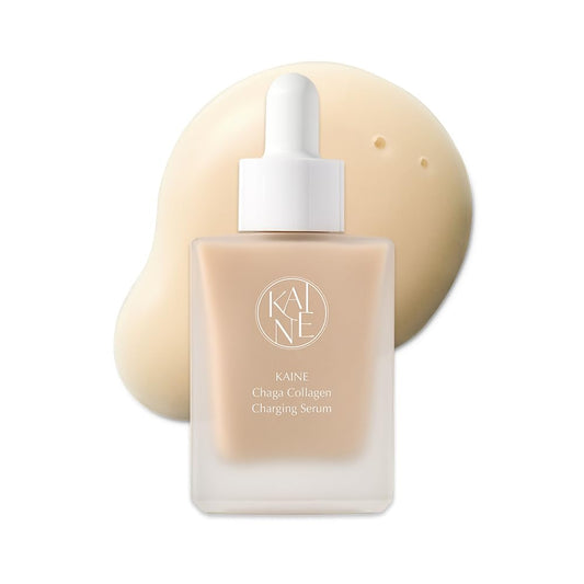 KAINE Chaga Collagen Charging Serum 30ml | Vegan Collagen & Chaga Extract for Firming, Elasticity & Glow – Korean Anti - Aging Serum - T.E.R
