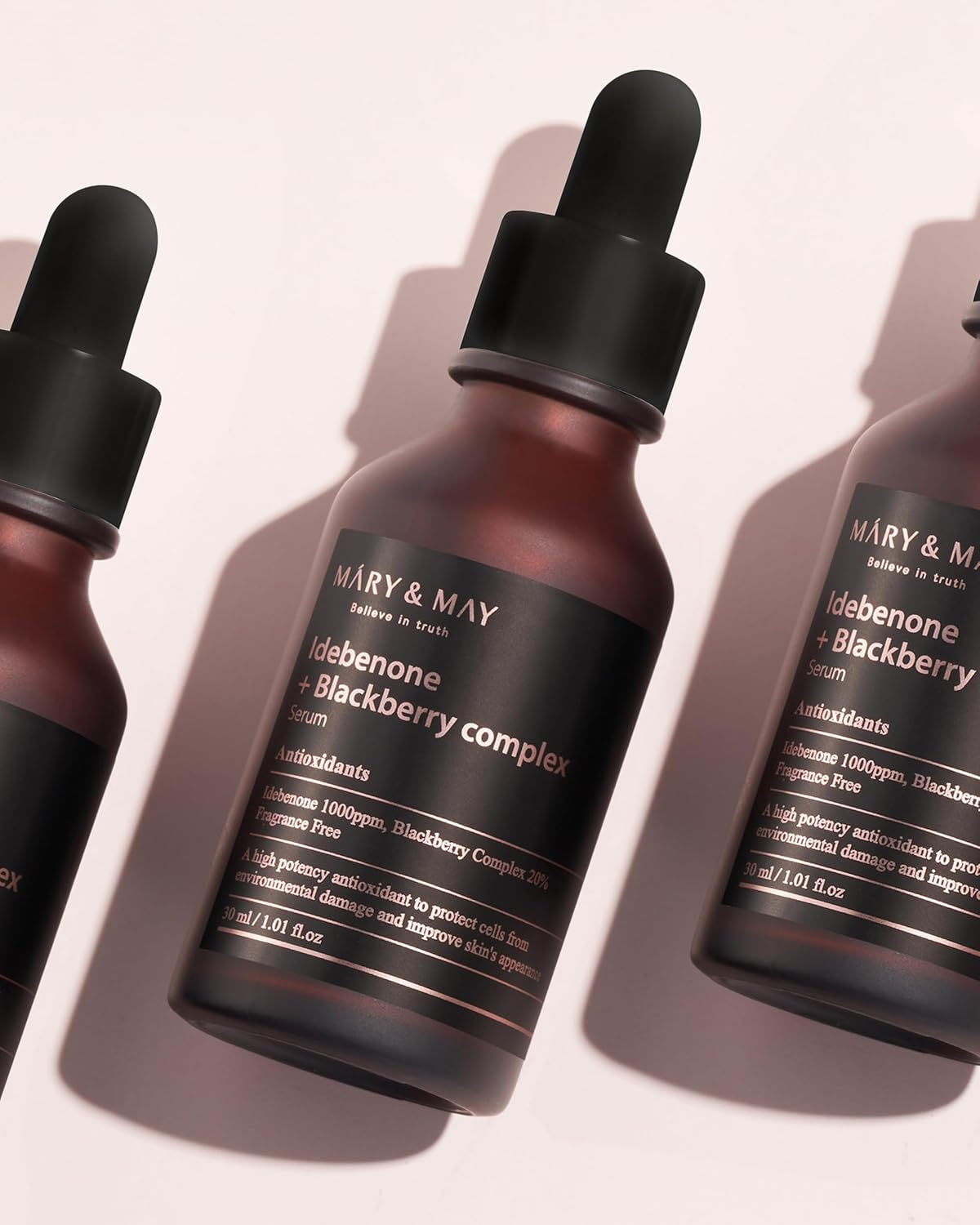 Mary & May Idebenone + Blackberry Complex Serum | Antioxidant Brightening Serum for Anti - Aging & Radiance - T.E.R