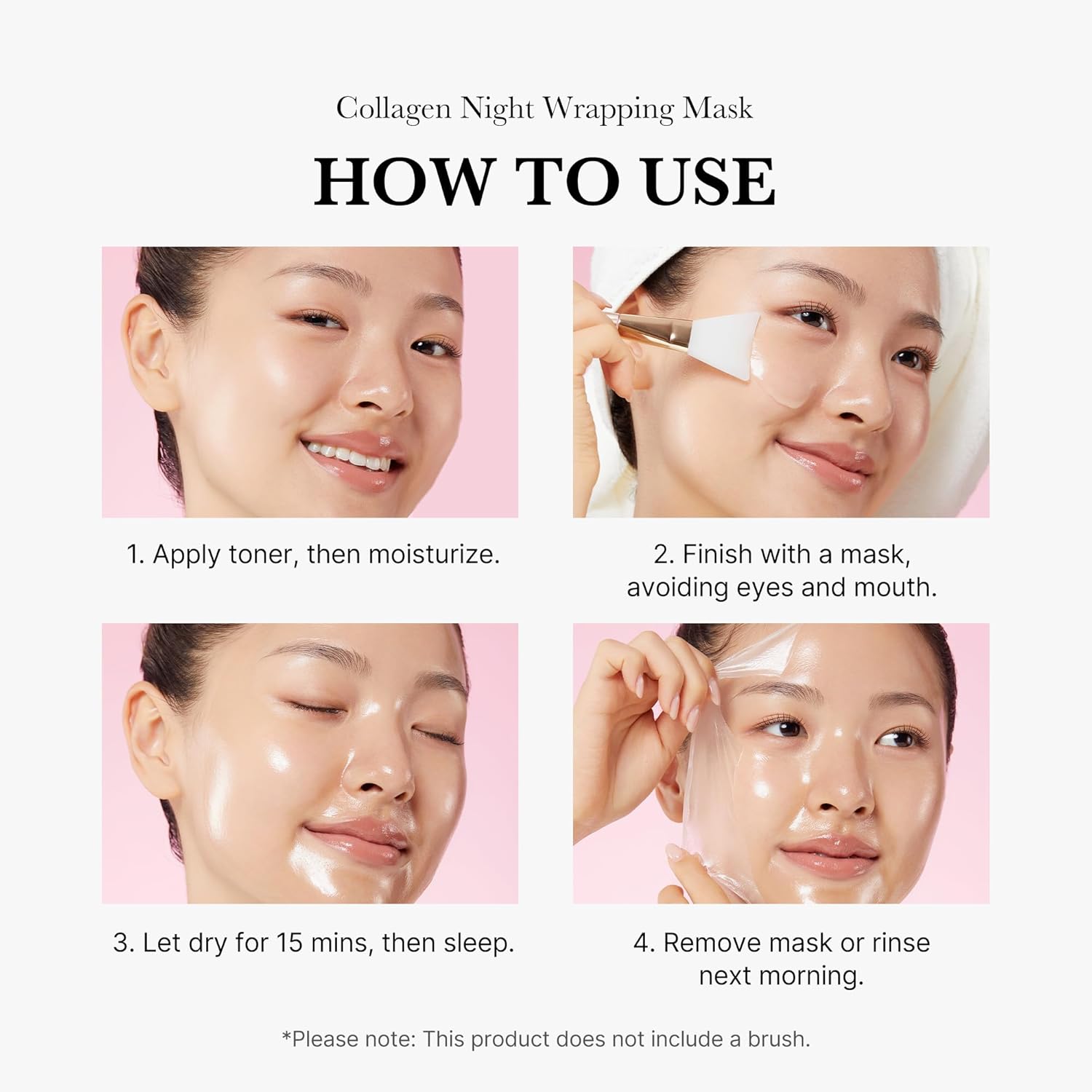 Medicube Collagen Overnight Wrapping Peel - Off Mask Pack | Elasticity & Hydration | Reduces Sagging & Dullness | Korean Skincare | 2.53 fl.oz - T.E.R
