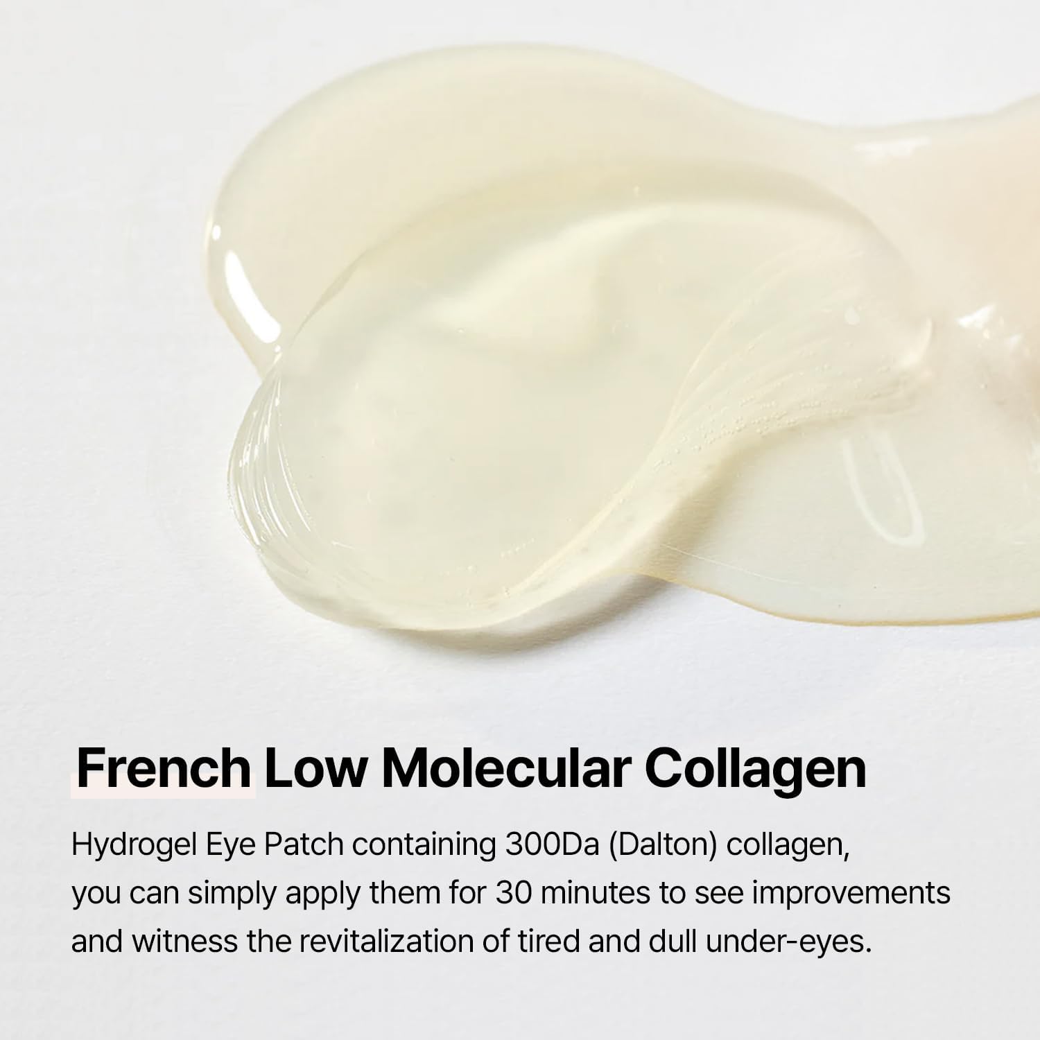 MIXSOON Collagen Hydrogel Eye Patch (60pcs) | Cooling, Brightening & Anti - Aging Under Eye Treatment - T.E.R
