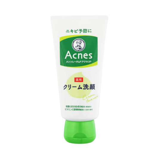 Rohto Mentholatum Acnes Creamy Face Wash | Gentle Acne Treatment & Oil Control - T.E.R