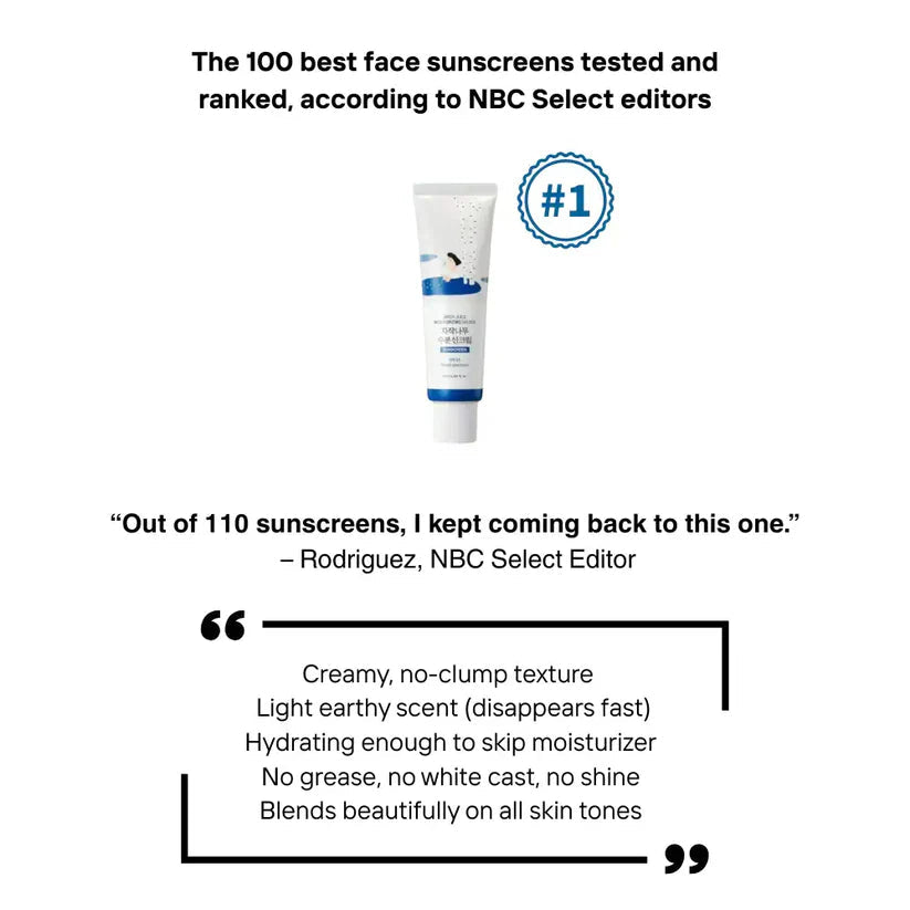 ROUND LAB Birch Juice Mild‑up UVLock Mineral Sunscreen SPF 50+ PA++++ | Hydrating Zinc‑Oxide Formula for Sensitive, Oily & Combination Skin - T.E.R