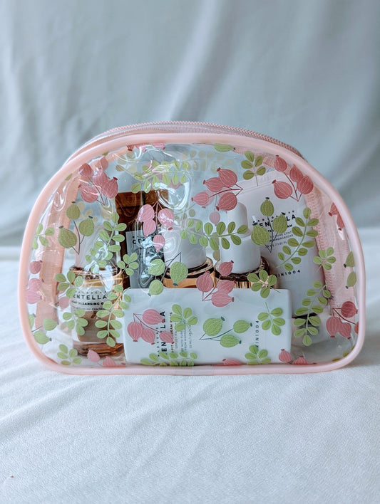 SKIN1004 Madagascar Centella Mini Travel Kit | Complete K - Beauty Routine in Travel Pouch – All - in - One Calming & Hydrating Skincare Set—Perfect for Travel, Trial & Gift - Giving - T.E.R