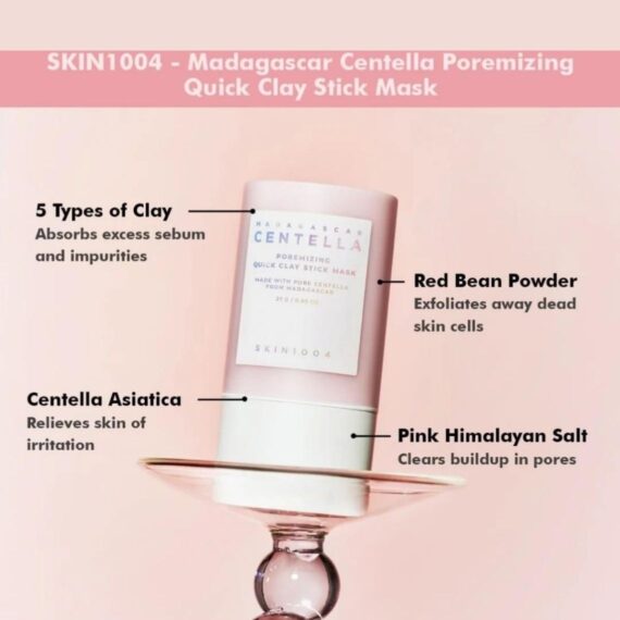 SKIN1004 Madagascar Centella Poremizing Quick Clay Stick Mask | 5 - Clay Pore Detox & Gentle Exfoliation - T.E.R