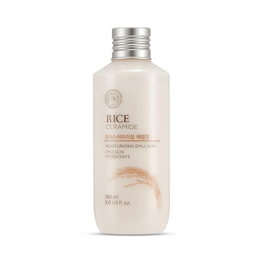 The Face Shop Rice Ceramide Moisturizing Emulsion | Lightweight Korean Moisturizer for Hydration & Brightening - T.E.R