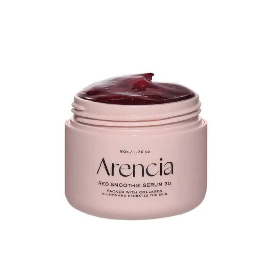 TITLE: Arencia Overnight Red Smoothie Face Mask Serum | 30% Red Collagen, Niacinamide & Peptide | Hydrating & Firming Sleeping Mask for Glowing Skin | 50g - T.E.R