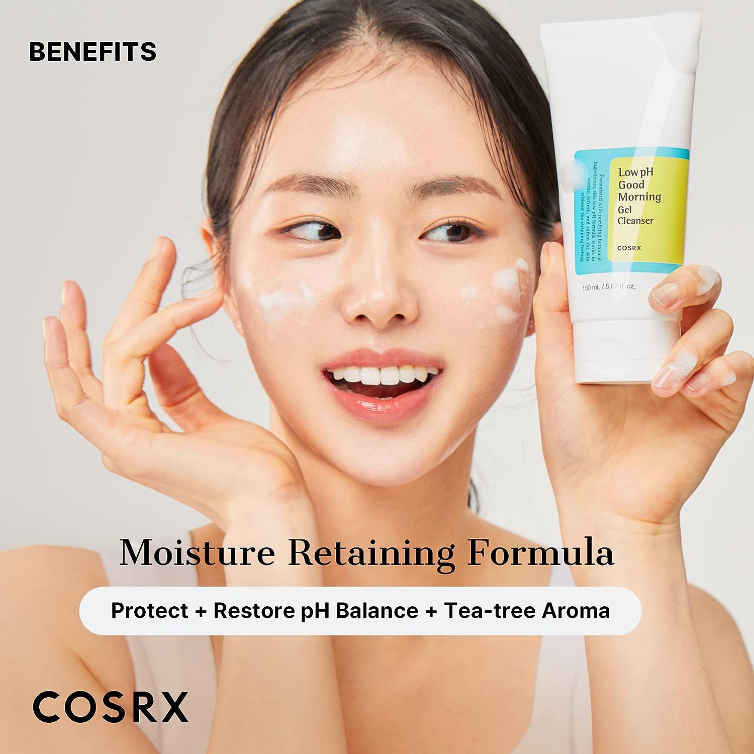 COSRX Low pH Good Morning Gel Cleanser | Gentle, Hydrating Daily Cleanser for Fresh, Smooth Skin - T.E.R