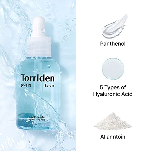 Torriden DIVE - IN Low - Molecular Hyaluronic Acid Serum | Deep Hydration Face Serum for Dry, Sensitive & Oily Skin – 40ml - T.E.R