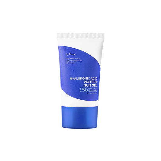 ISNTREE Hyaluronic Acid Watery Sun Gel SPF 50+ PA++++ | Lightweight Hydration & UV Protection | Korean Skincare | Non-Greasy, Fast-Absorbing, Broad Spectrum
