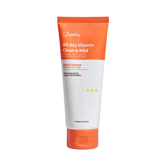 JUMISO All Day Vitamin Clean & Mild Facial Cleanser (150ml) | Vitamin C Cleanser for All Skin Types | Eshopverse