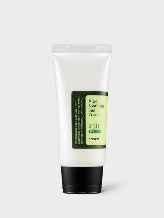 COSRX Aloe Soothing Sun Cream SPF 50+ PA+++ | Lightweight Daily Korean Sunscreen with Aloe Vera for Hydration & UV Protection