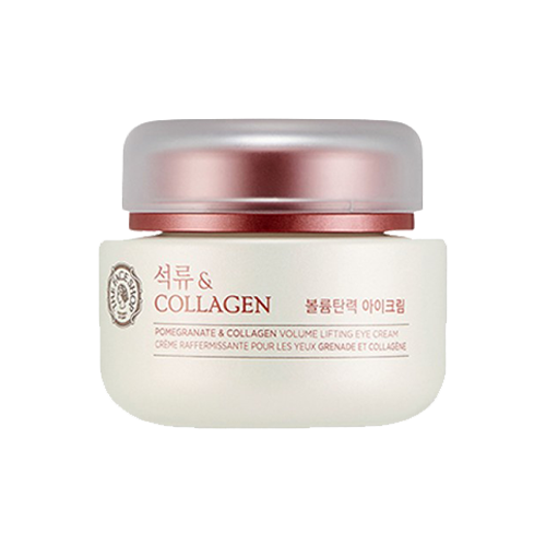 THE FACE SHOP Pomegranate & Collagen Eye Cream | Firming & Anti-Aging Volume Lifting Cream for Wrinkles & Puffy Eyes (50ml)