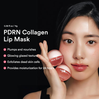 Abib PDRN Collagen Lip Mask Glazed Jelly | Hydrating & Plumping Lip Treatment for Smooth, Glossy, Healthy Lips - T.E.R