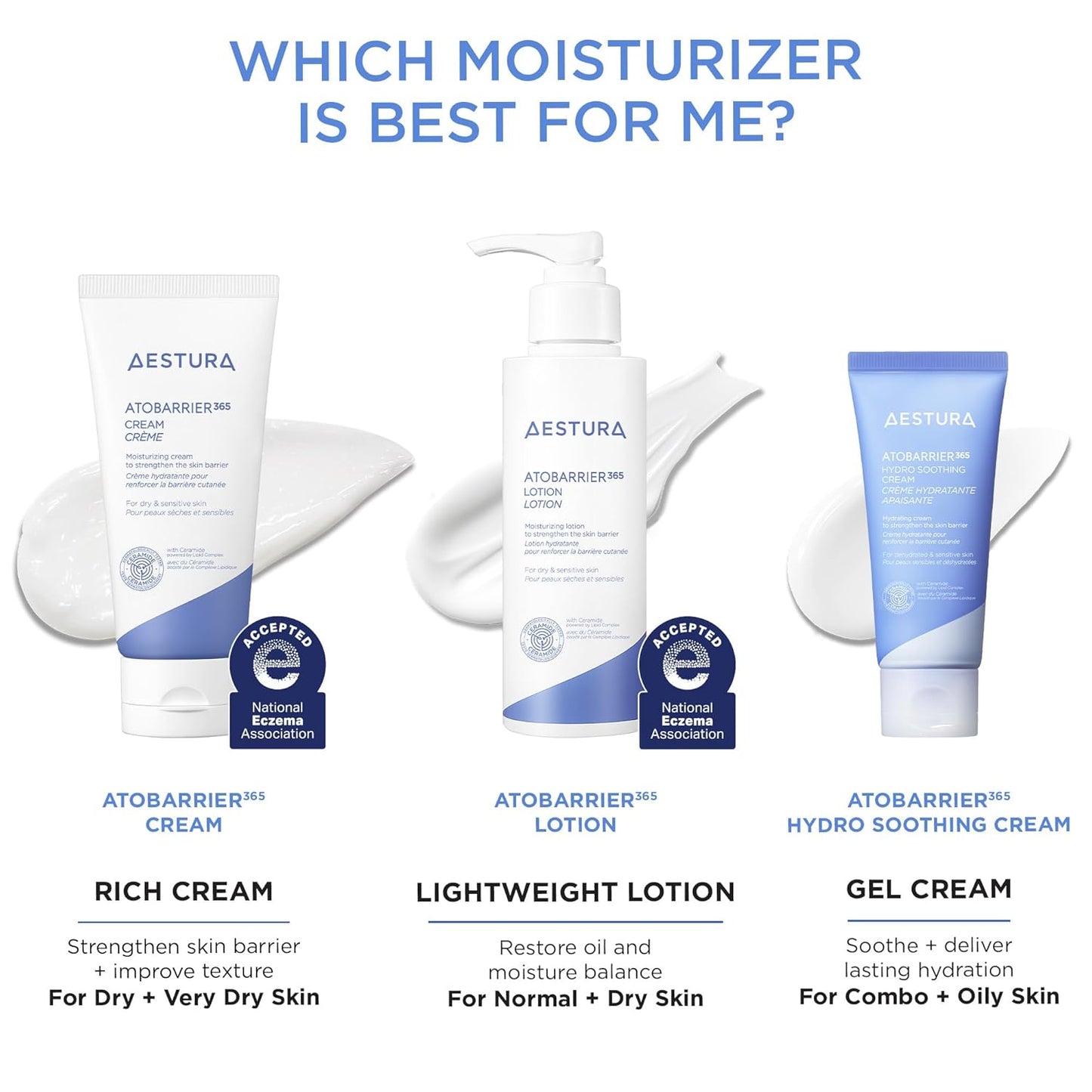 AESTURA ATOBARRIER365 Cream with Ceramides | Korean Moisturizer for Skin Barrier Repair - T.E.R