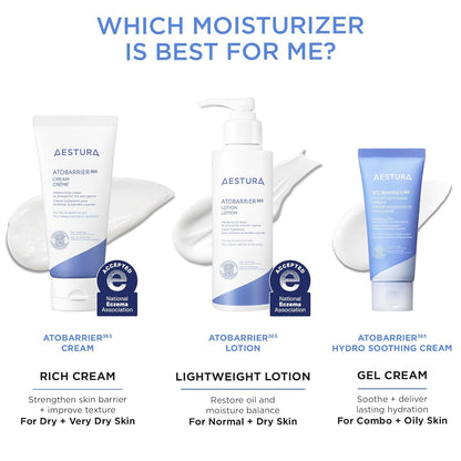 AESTURA ATOBARRIER365 Cream with Ceramides | Korean Moisturizer for Skin Barrier Repair - T.E.R