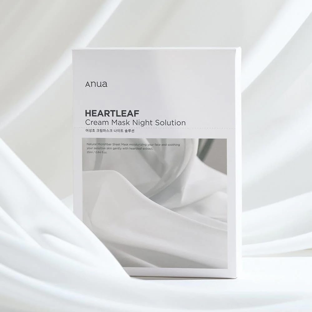 Anua Heartleaf Cream Mask Night Solution | Soothing and Hydrating Overnight Care 1 pack - T.E.R