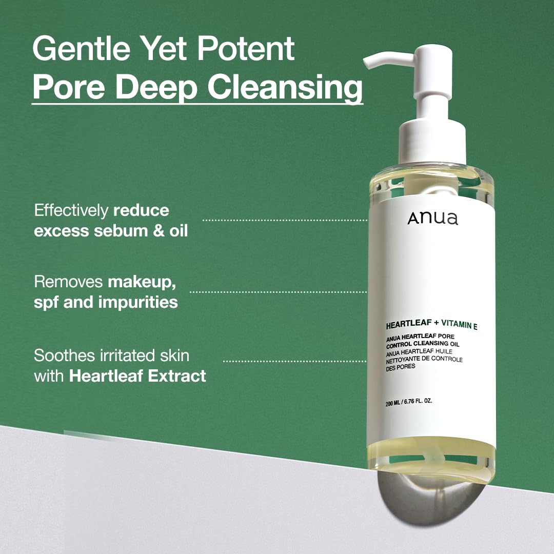 Anua Heartleaf Pore Control Cleansing Oil | Gentle Cleansing and Sebum Control1 - T.E.R
