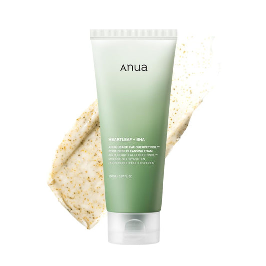 Anua Heartleaf Quercetin Pore Deep Cleansing Foam | Gentle Cleansing for Acne - Prone Skin - T.E.R