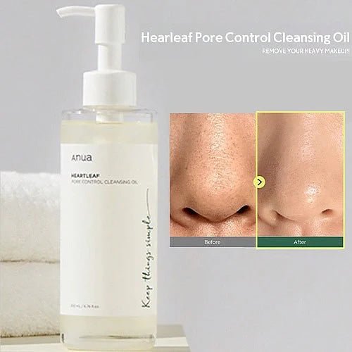 ANUA Heartleaf x Clean Skin Club Skincare Set | Oil or Foam Cleanser + Towels (10 or 25 Count) | Double Cleanse Routine Kit - T.E.R