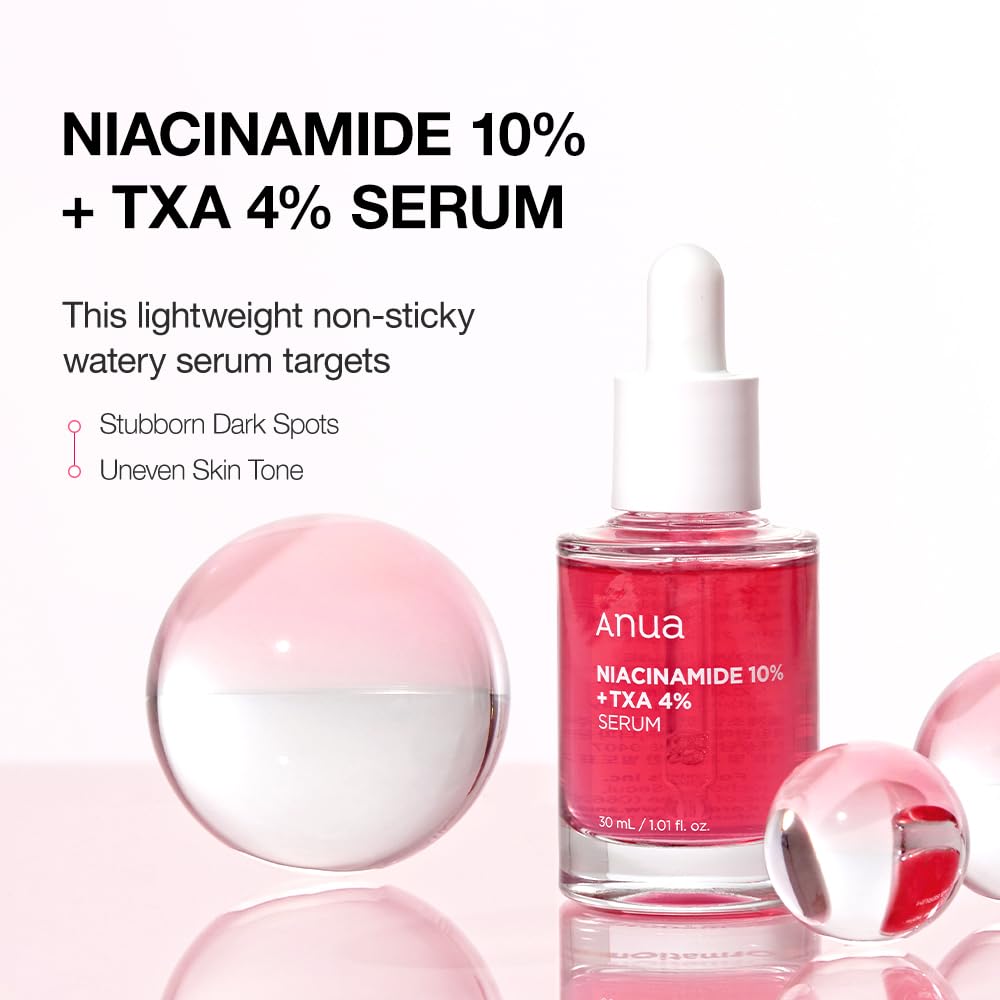 Anua Niacinamide 10 TXA 4 Serum | Fade Dark Spots, Acne Scars, and Brighten Skin - T.E.R