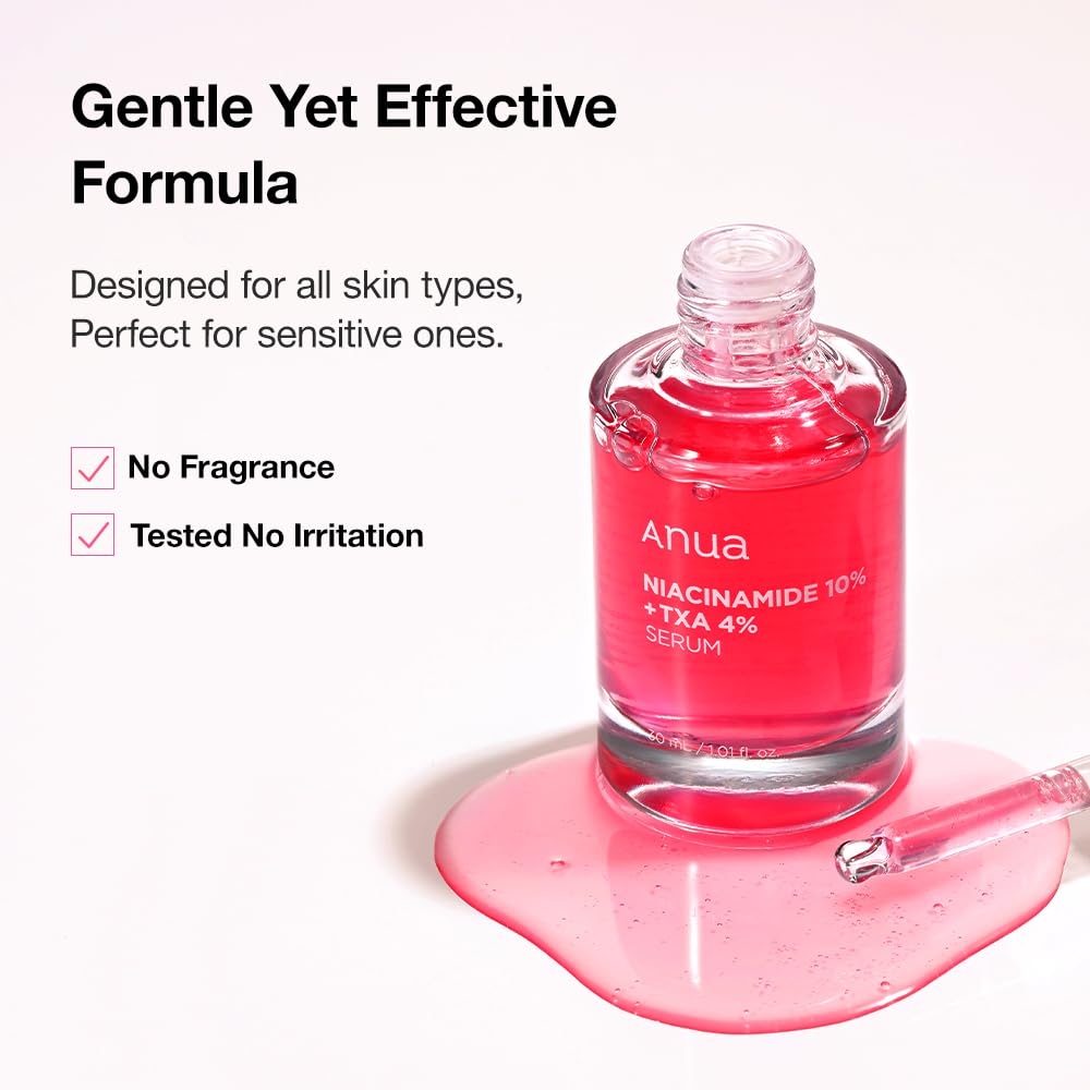 Anua Niacinamide 10 TXA 4 Serum | Fade Dark Spots, Acne Scars, and Brighten Skin - T.E.R