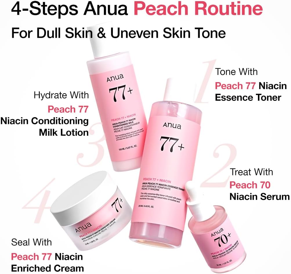 Anua Peach 77 Niacin Essence Toner | Brightening & Hydrating Facial Toner - T.E.R