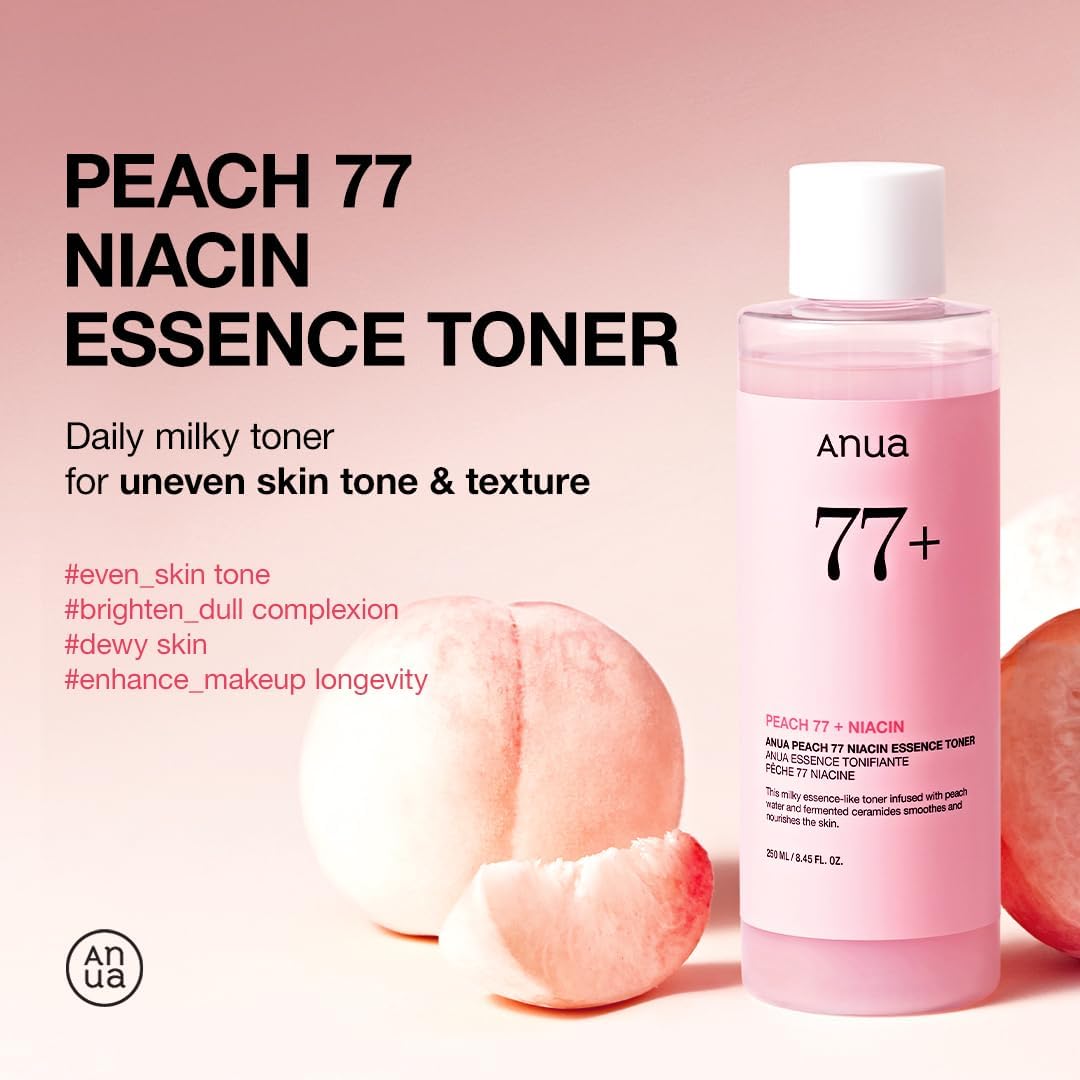 Anua Peach 77 Niacin Essence Toner | Brightening & Hydrating Facial Toner - T.E.R