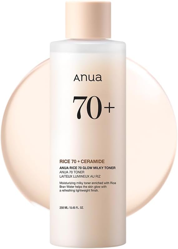 Anua Rice 70 Glow Milky Toner: Hydrating, Soothing, and Brightening for All Skin Types - T.E.R
