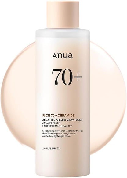 Anua Rice 70 Glow Milky Toner: Hydrating, Soothing, and Brightening for All Skin Types - T.E.R