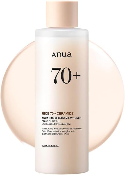 Anua Rice 70 Glow Milky Toner: Hydrating, Soothing, and Brightening for All Skin Types - T.E.R
