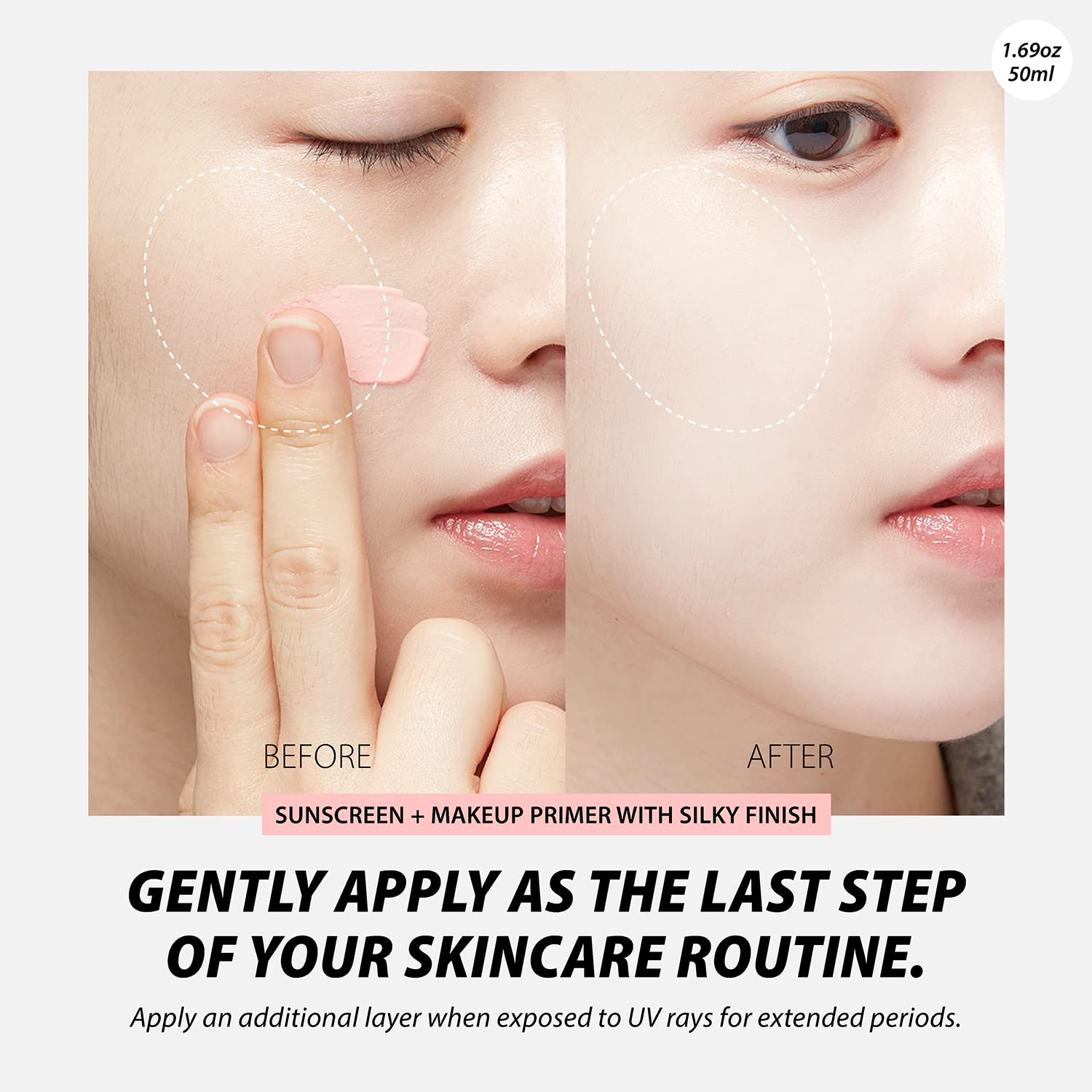 A'PIEU Pure Block Tone - Up Sunscreen SPF50+ PA+++ | Daily Sun Protection with a Brightening Finish - T.E.R