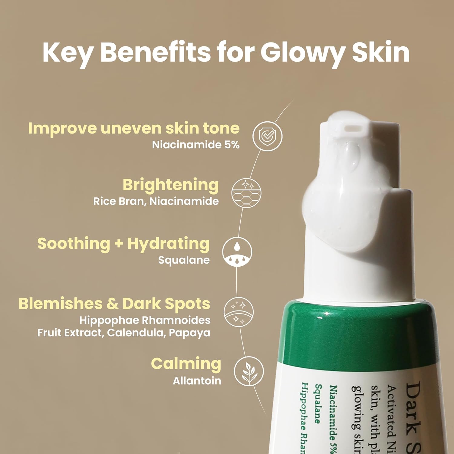 AXIS - Y Dark Spot Correcting Glow Serum 50ml | Niacinamide, Centella, Squalane | Fade Dark Spots & Brighten Skin Tone – Korean Skincare - T.E.R