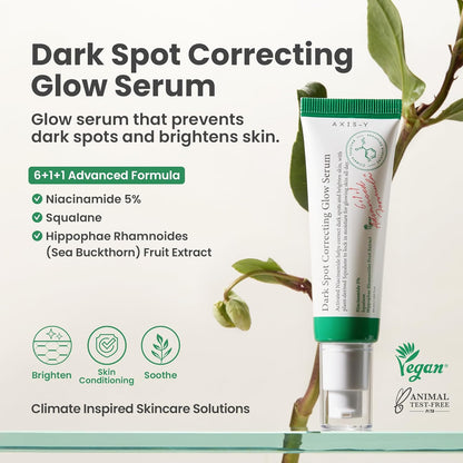 AXIS - Y Dark Spot Correcting Glow Serum 50ml | Niacinamide, Centella, Squalane | Fade Dark Spots & Brighten Skin Tone – Korean Skincare - T.E.R