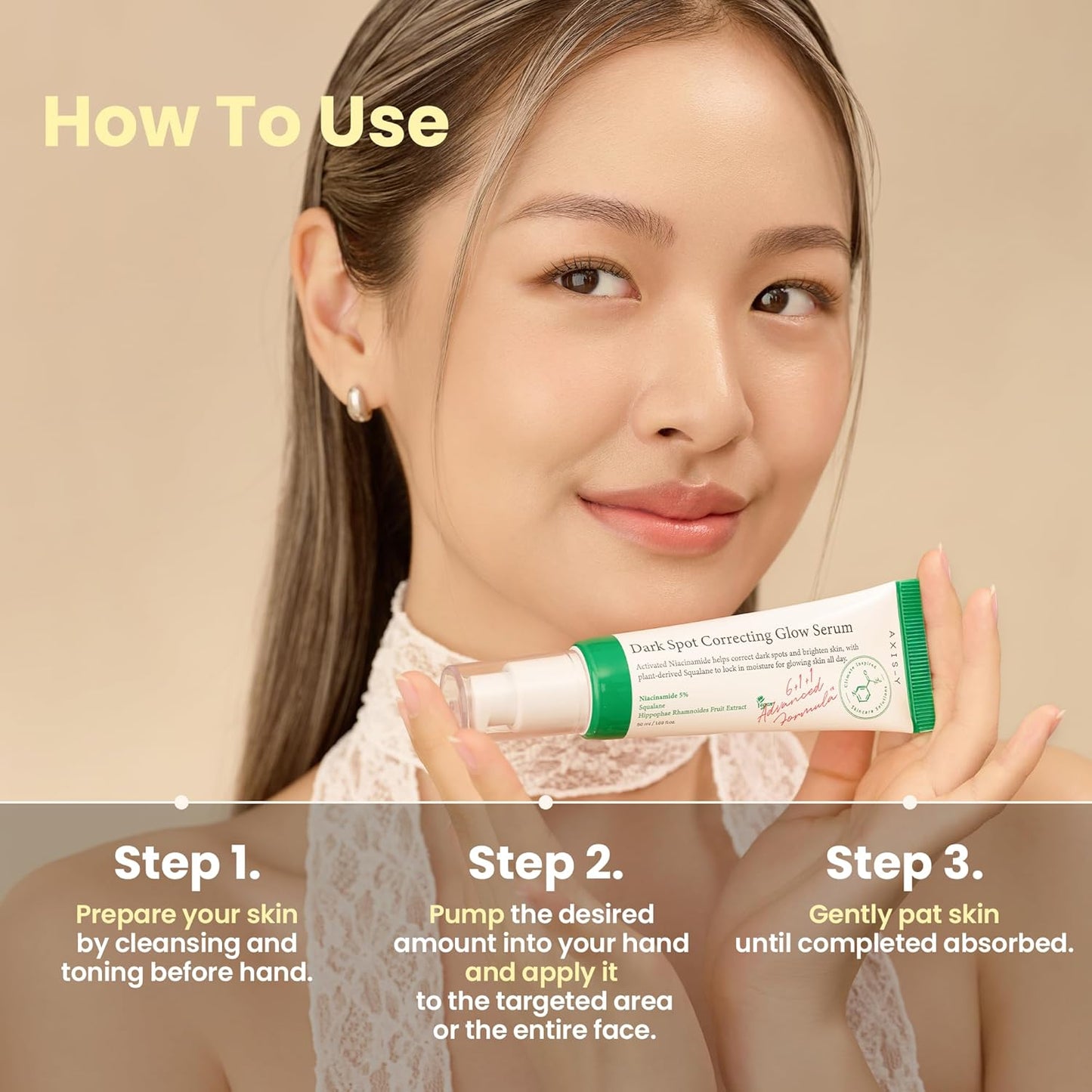 AXIS - Y Dark Spot Correcting Glow Serum 50ml | Niacinamide, Centella, Squalane | Fade Dark Spots & Brighten Skin Tone – Korean Skincare - T.E.R