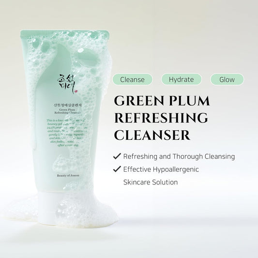 Beauty of Joseon - Green Plum Refreshing Cleanser | Hydrating & Exfoliating Face Wash - T.E.R