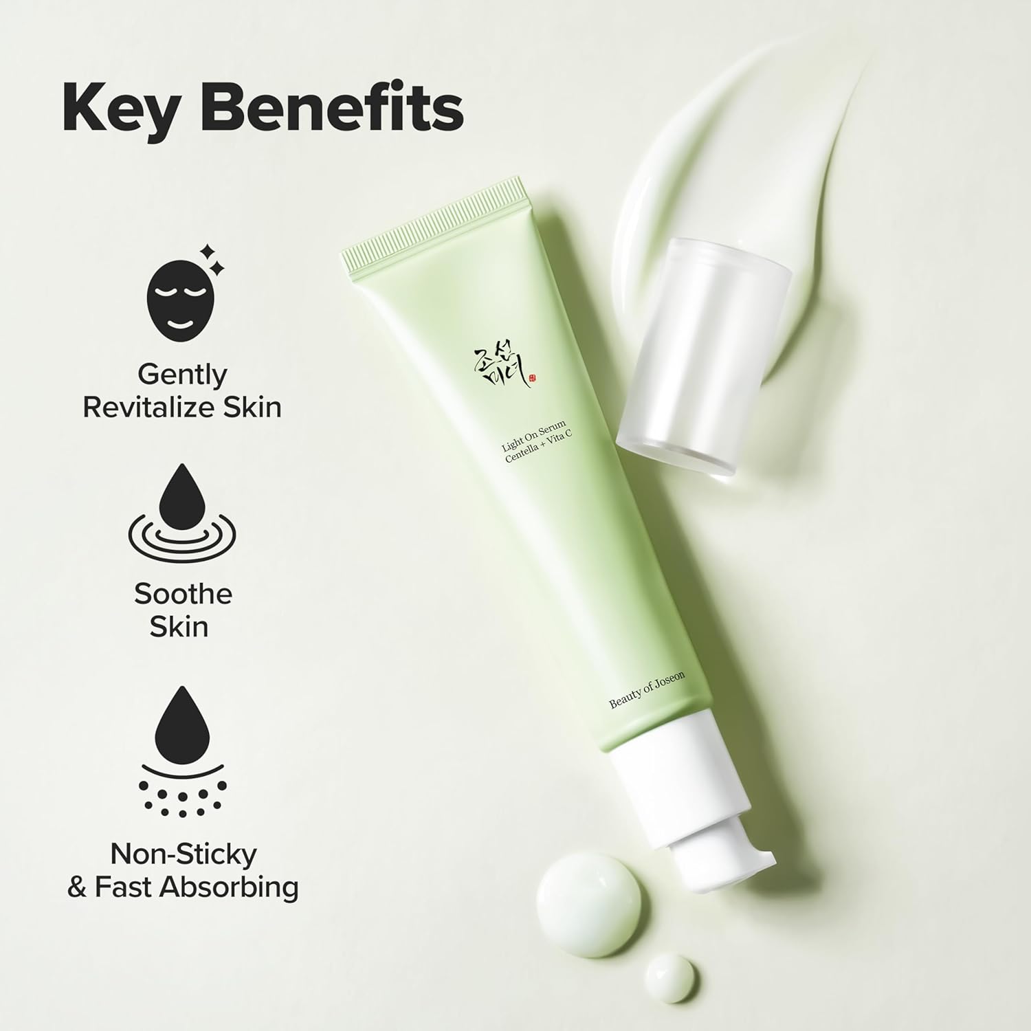 Beauty of Joseon Light On Serum | Vitamin C + Centella Dark Spot Serum for Brightening, Hydration & Even Skin Tone (30ml) - T.E.R