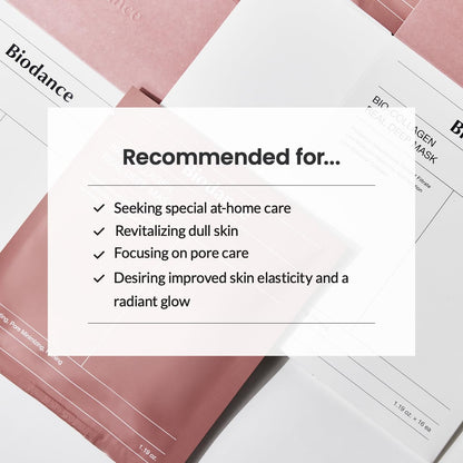Biodance Bio Collagen Real Deep Mask | Hydrating, Firming & Pore - Minimizing Facial Sheet Mask - T.E.R