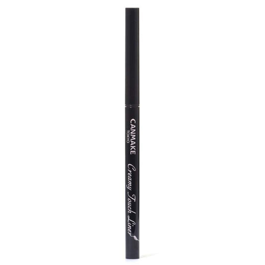 CANMAKE Creamy Touch Liner 1.5mm Slim Eyeliner (0.09g) - 01 Deep Black | Ultra - Precise & Long - Lasting - T.E.R