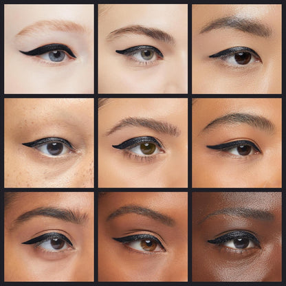 CANMAKE Creamy Touch Liner 1.5mm Slim Eyeliner (0.09g) - 01 Deep Black | Ultra - Precise & Long - Lasting - T.E.R