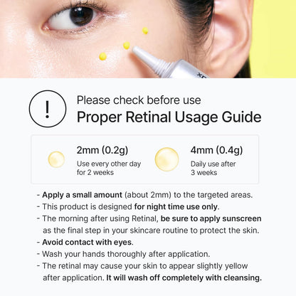 Celimax The Vita A Retinal Shot Tightening Booster | 0.1% Retinal + 3% Matryxyl Anti - Aging Serum | Pore Minimizer, Wrinkle Filler & Firming Booster | Korean Skincare 15ml - T.E.R